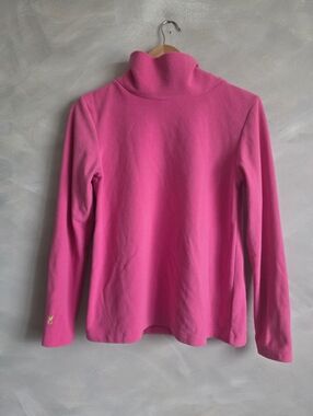Dudley Stephen’s Pink Mock Neck Fleece Pullover Sz Small
